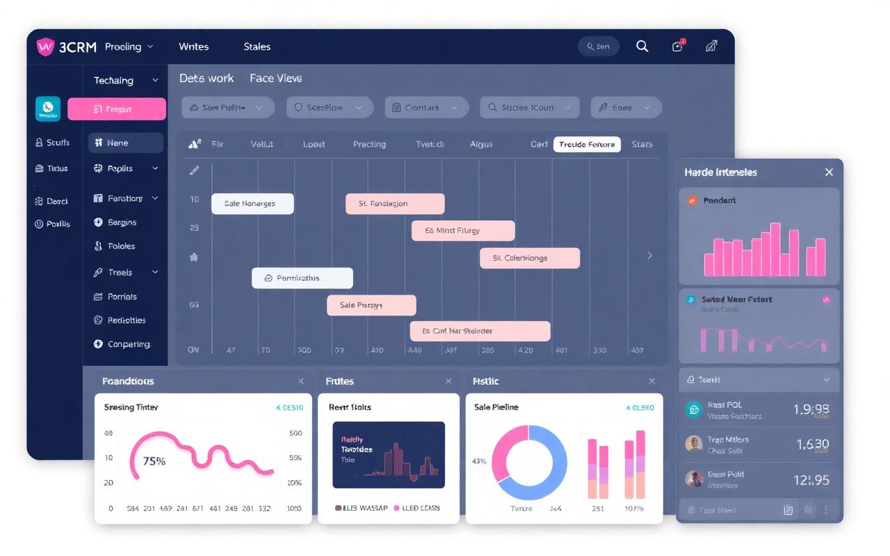 Dashboard do Converte CRM